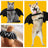 Glow in the dark bat wings costume for cats and dogs, in Black, image 1