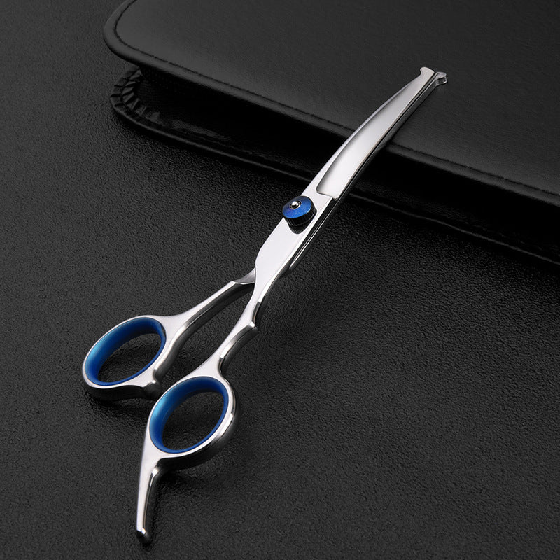 6 Inch Stainless Steel Dog Grooming Scissors, Straight and Curved