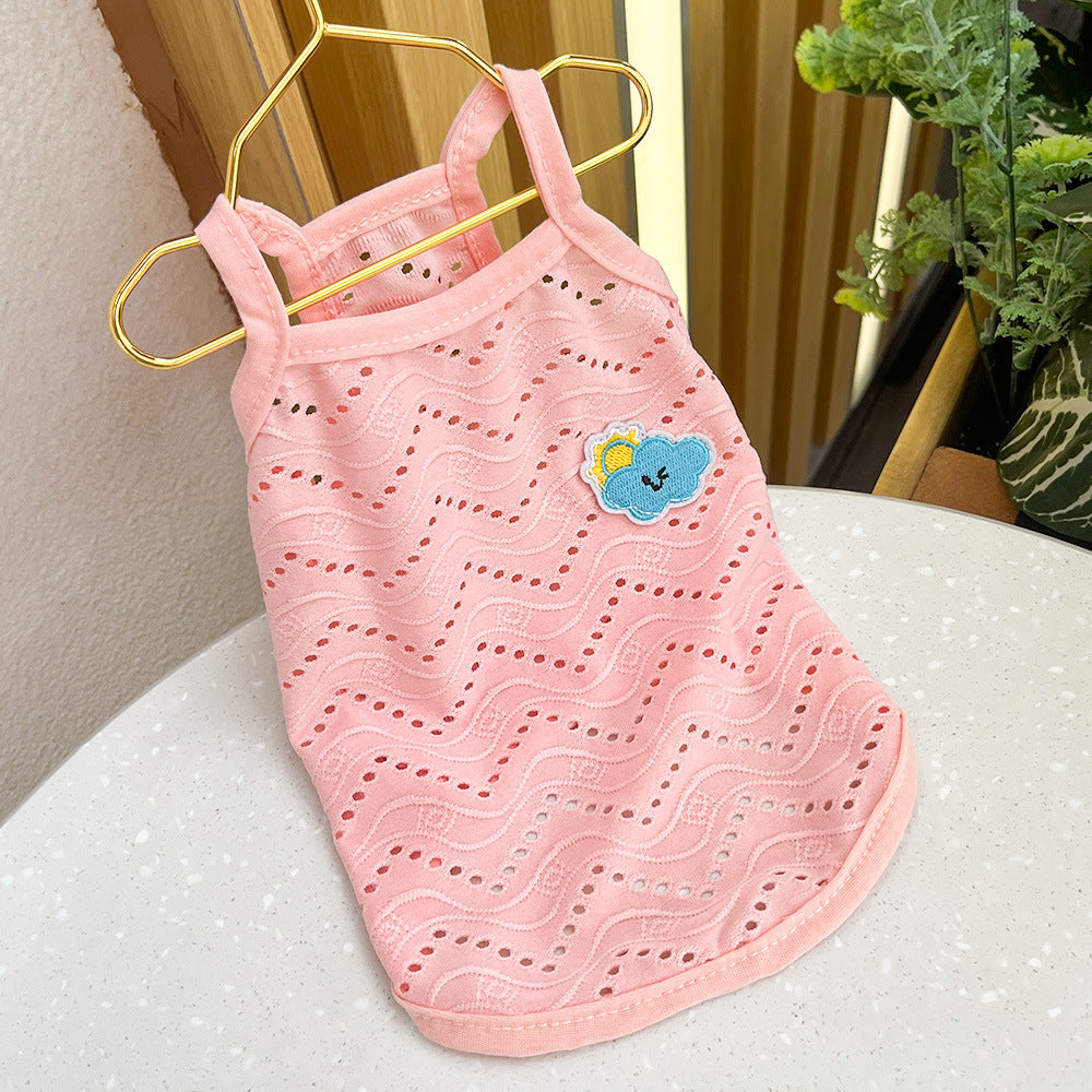 Breathable mesh wave pattern vest for dogs and cats, available in 4 colours, image 9