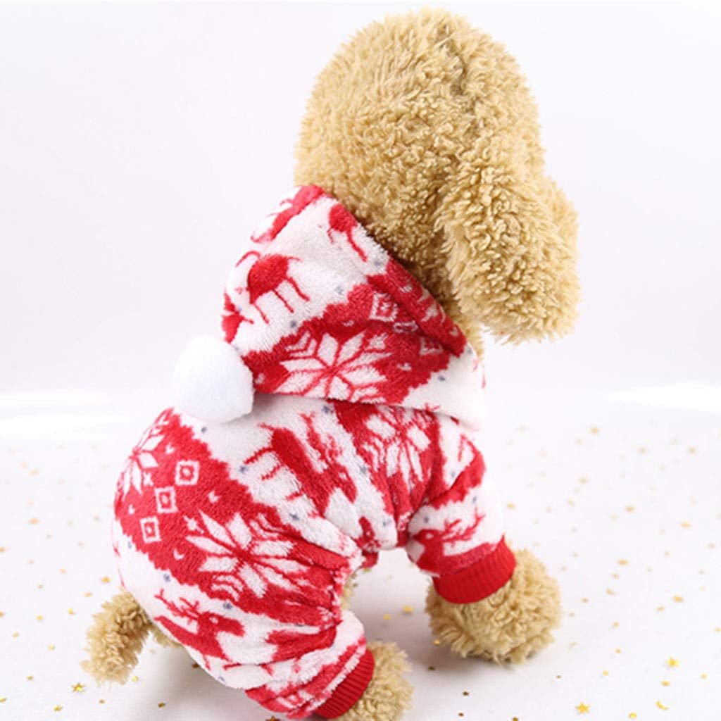 Coral velvet Christmas dog jumper with reindeer print in Red Elk, close-up detail
