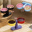 Height-adjustable raised cat food bowl, alternative angle view