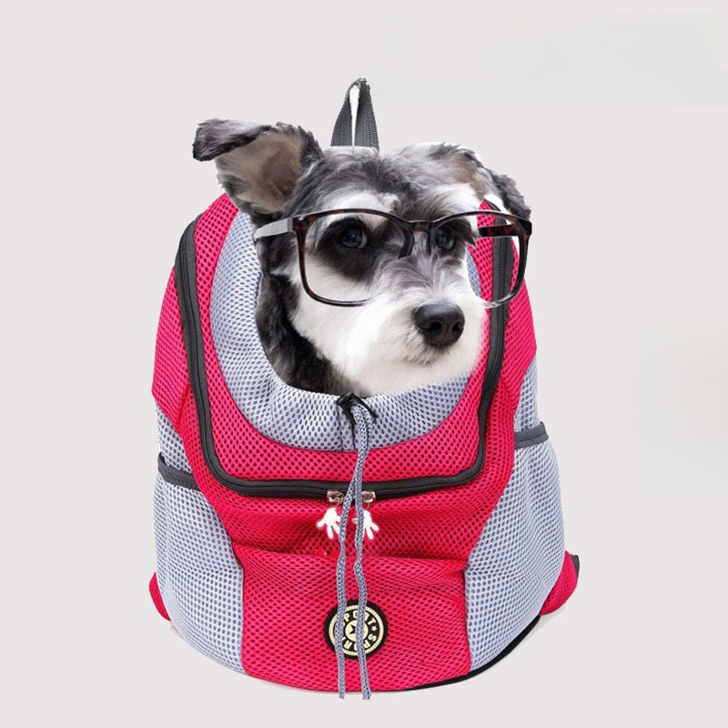 Cat carrier backpacks with mesh panels in five colours