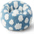 Round printed pet bed with raised sides, photo 4 of 28