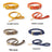Woven leather look dog collar and lead in sunlight yellow