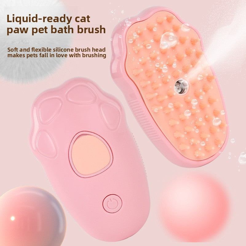 Water Mist Massage Brush for Pet Hair Removal and Detangling