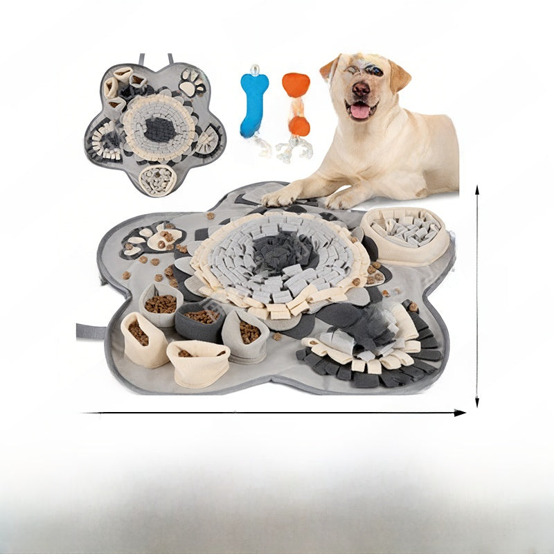 Dog puzzle snuffle mat for slow feeding and mental stimulation - view 15