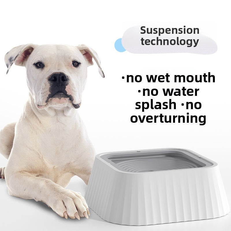 Floating Pet Water Bowl with Anti-Tip Base for Cats and Dogs, Detachable and Easy to Clean