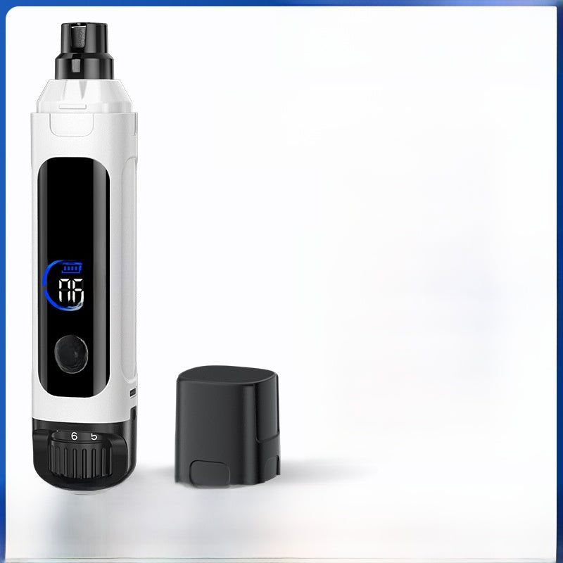 Quiet USB Rechargeable Pet Nail Grinder with Colour Screen