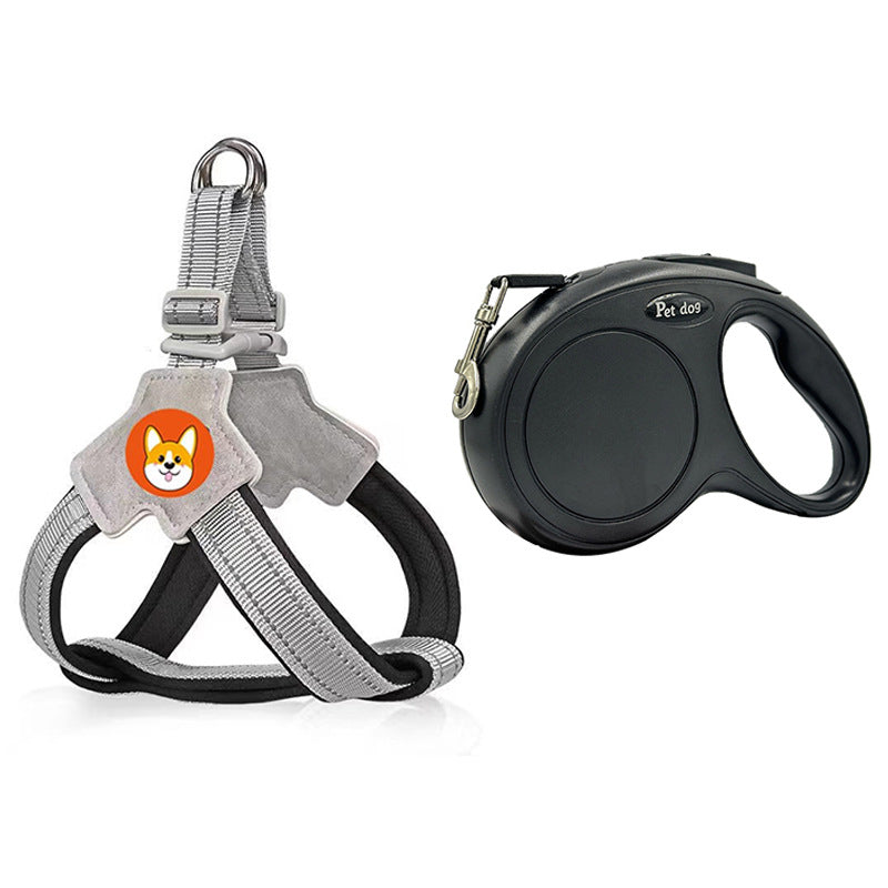 Y-shaped reflective dog harness, main product photo from Pet Royale UK