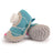 Soft sole small dog shoes with anti-slip Oxford base, in a home setting