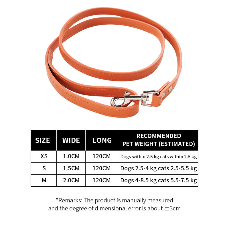 PU leather dog lead, available from Pet Royale UK