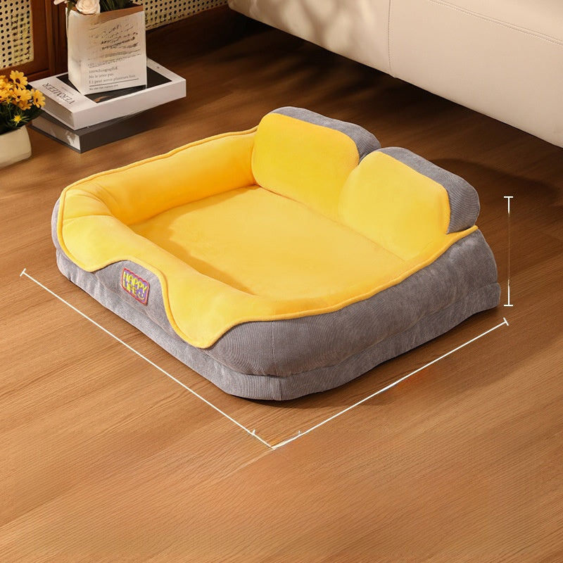 Raised pet bed with built-in neck pillow, photo 14 of 14