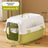 Plastic cat travel carrier with air vents and carry handle, photo 24