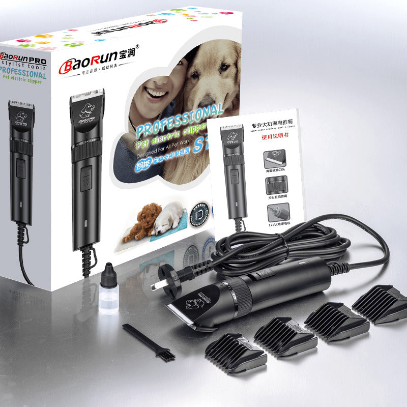 Electric Pet Grooming Clippers with Ceramic Blade, 110-240V