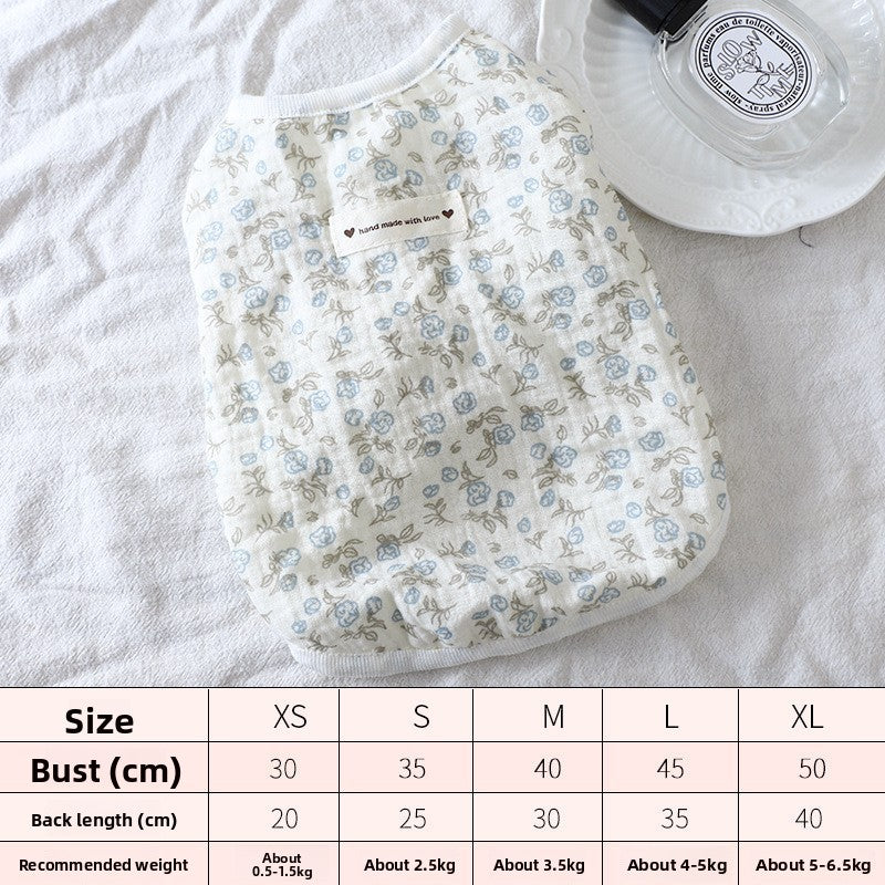 Cotton summer dog vest and strap top, available in 12 styles, image 63