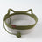 Woven rattan cat bed with cat ears and toy ball, view 70