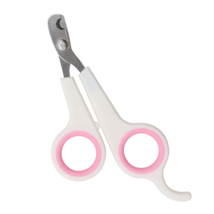 Stainless Steel Pet Nail Scissors with Curved Blade for Dogs and Cats