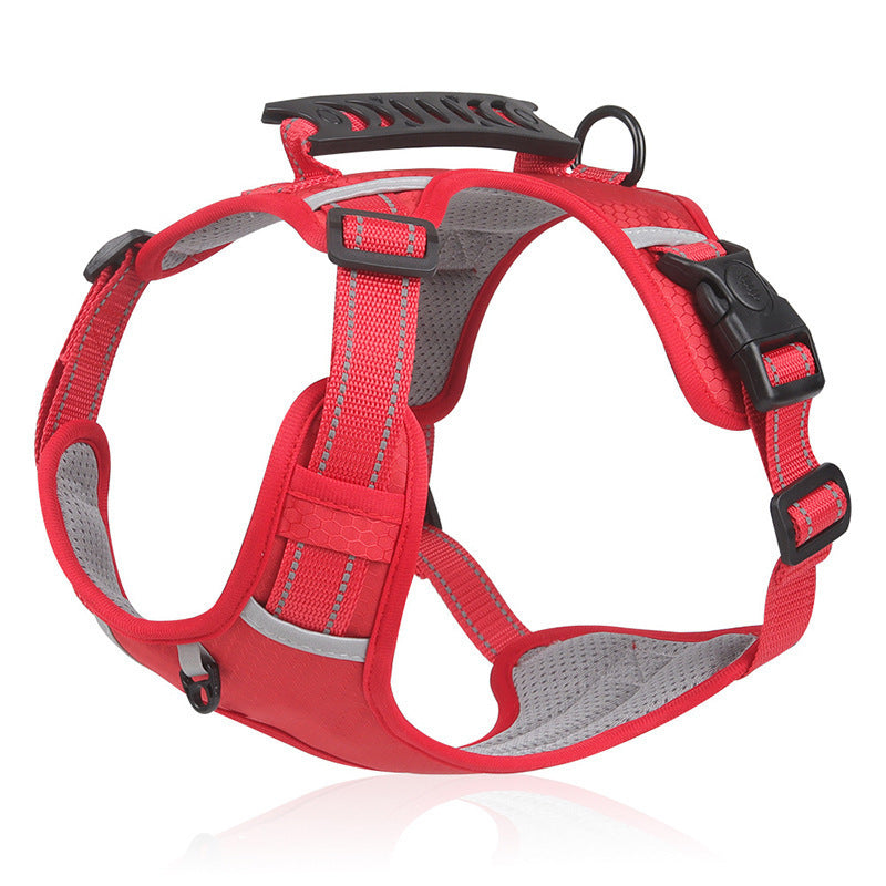 Reflective nylon vest dog harness, main product photo