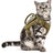 Tactical MOLLE cat harness vest in nylon, product image 2