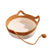 Hand woven rattan cat bed with mat and toy ball, view 5