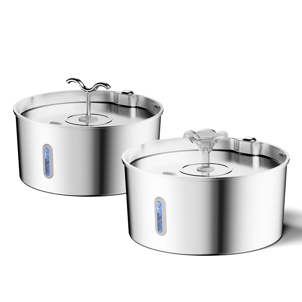 7L Stainless Steel Pet Water Dispenser with Pump and Filter Element for Cats and Dogs