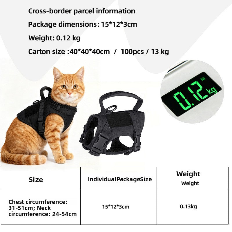 Breathable vest harness for small dogs and cats, available from Pet Royale UK