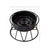 Ceramic Slow Feeding Pet Bowl with Small Flower Design and Optional Iron Stand