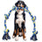 Heavy duty rope tug toys for large dogs in three colourways