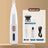 Pet paw hair trimmer with LED light in White, in use with a pet