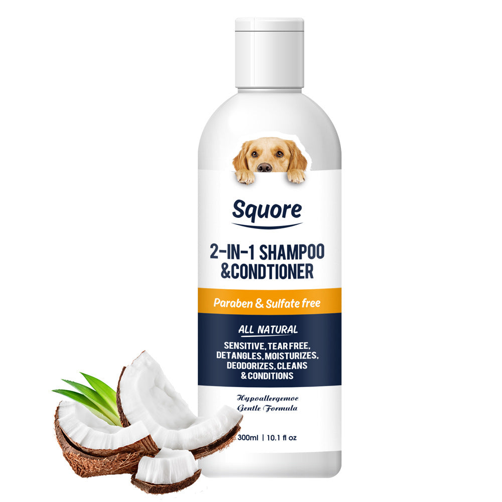 Mite Repellent Pet Shampoo and Bath Liquid, Fresh Scent 300ml