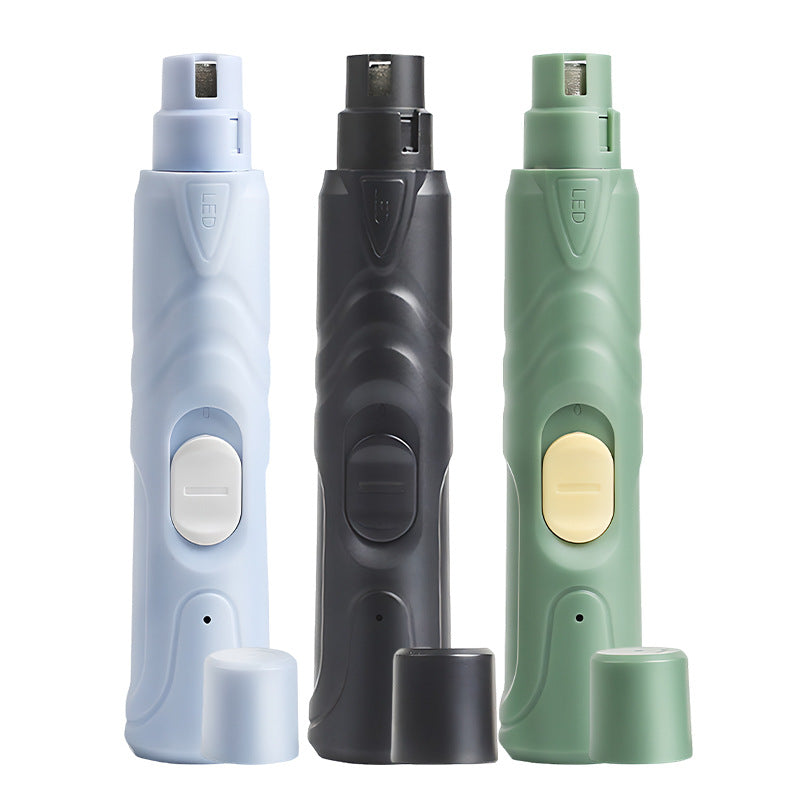 Rechargeable Dog Nail Grinder with 3 Grinding Heads, Quiet Polisher