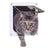 White lockable cat flap with 4-way locking dial, photo 4