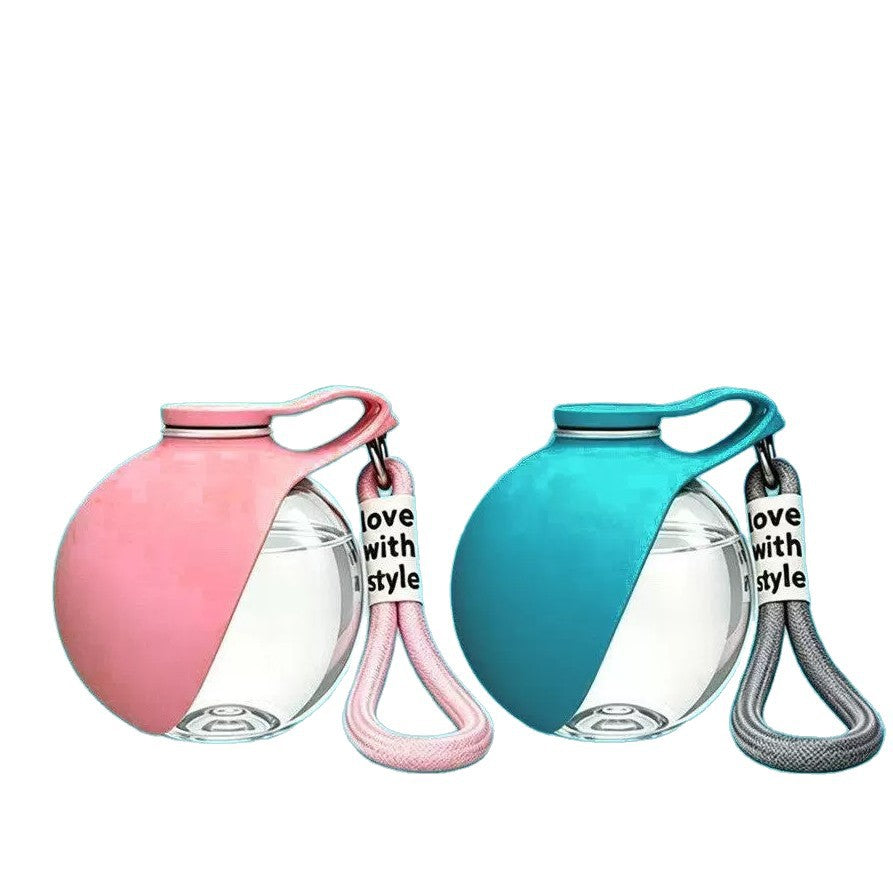 Foldable Pet Water Bottle with TPR Drinking Cup for Dog Walks and Travel