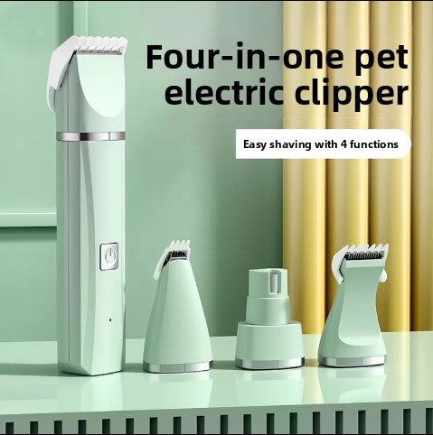 Cordless Pet Hair Clipper Kit with Paw and Nail Attachments