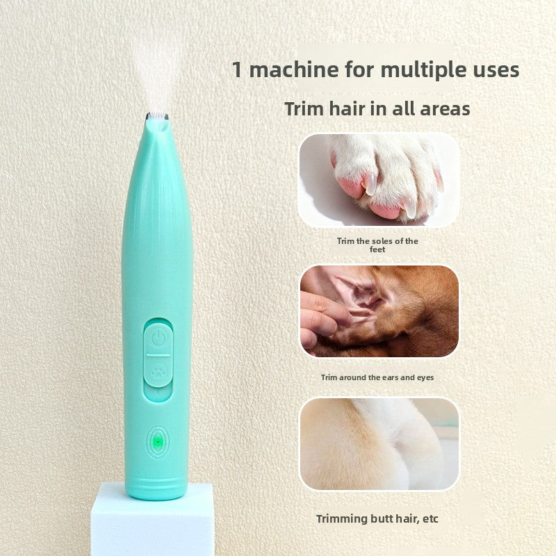 Mini LED Pet Clipper, Quiet USB Rechargeable for Dogs and Cats