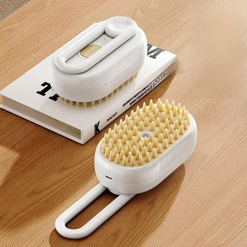 Compact Rechargeable Steam Massage Comb for Dogs and Cats