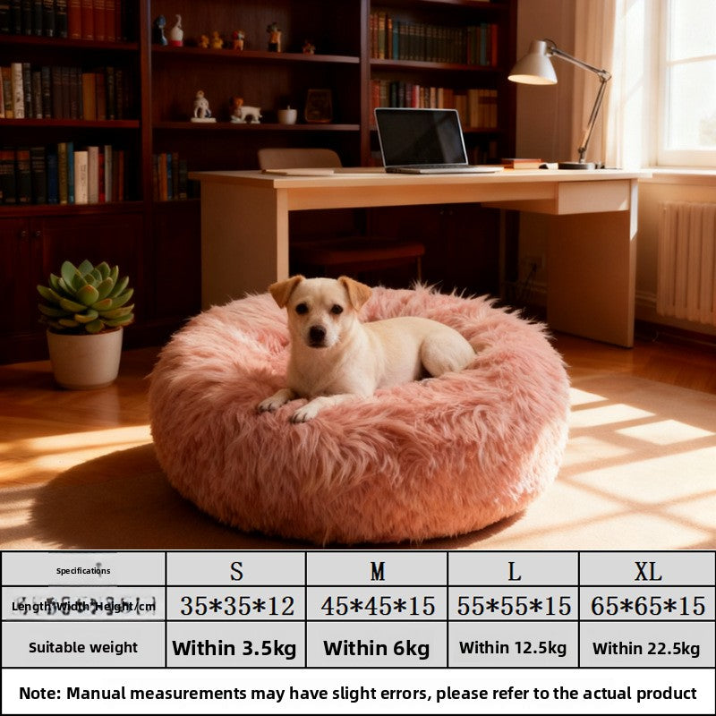 Quilted warm pet bed with cushioned base for cats and small dogs, photo 5
