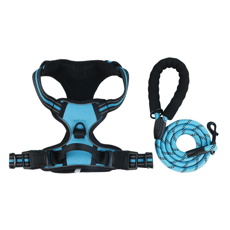 Reflective burst-resistant dog harness, available from Pet Royale UK