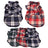 Plaid button shirt for dogs, available in 3 colours, image 1