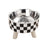 Raised stainless steel cat bowl with stand in Plaid Bowl
