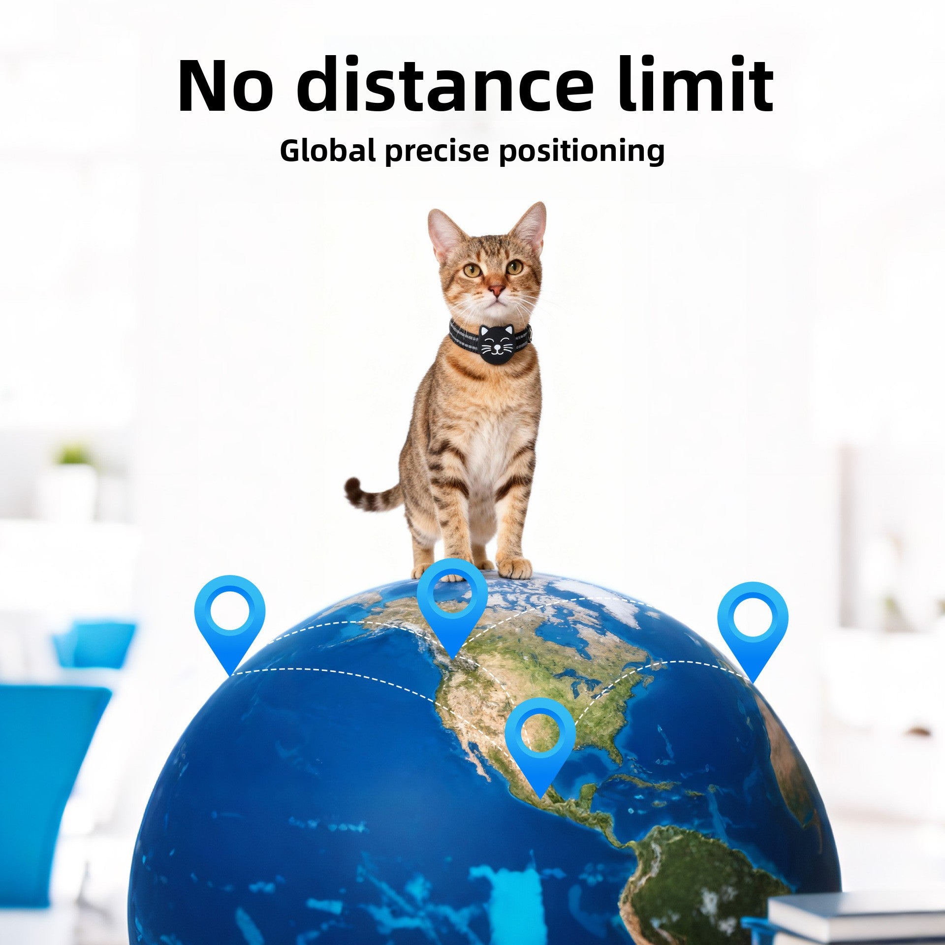 Lightweight Smart Pet Locator Tag, Waterproof Anti-Lost Tracker