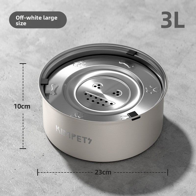 Stainless steel anti spill floating pet water bowl, 1 litre, view 8