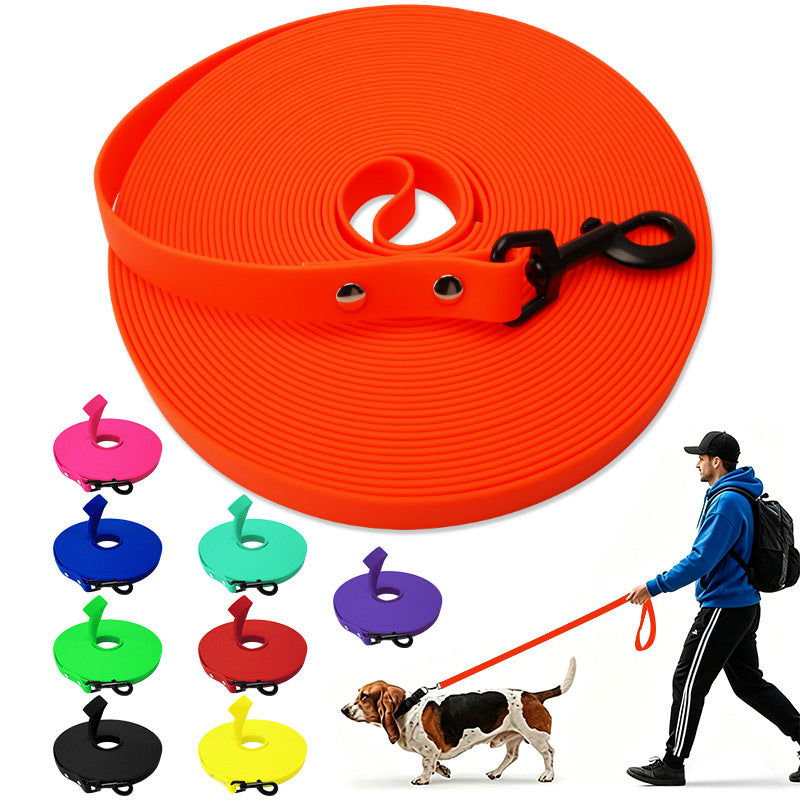 Waterproof PVC dog training lead, 3 sizes available