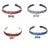 Three row rhinestone elastic collar in pink on a small dog