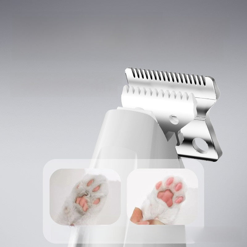 Rechargeable pet paw hair trimmer with LED light, detail photo 4