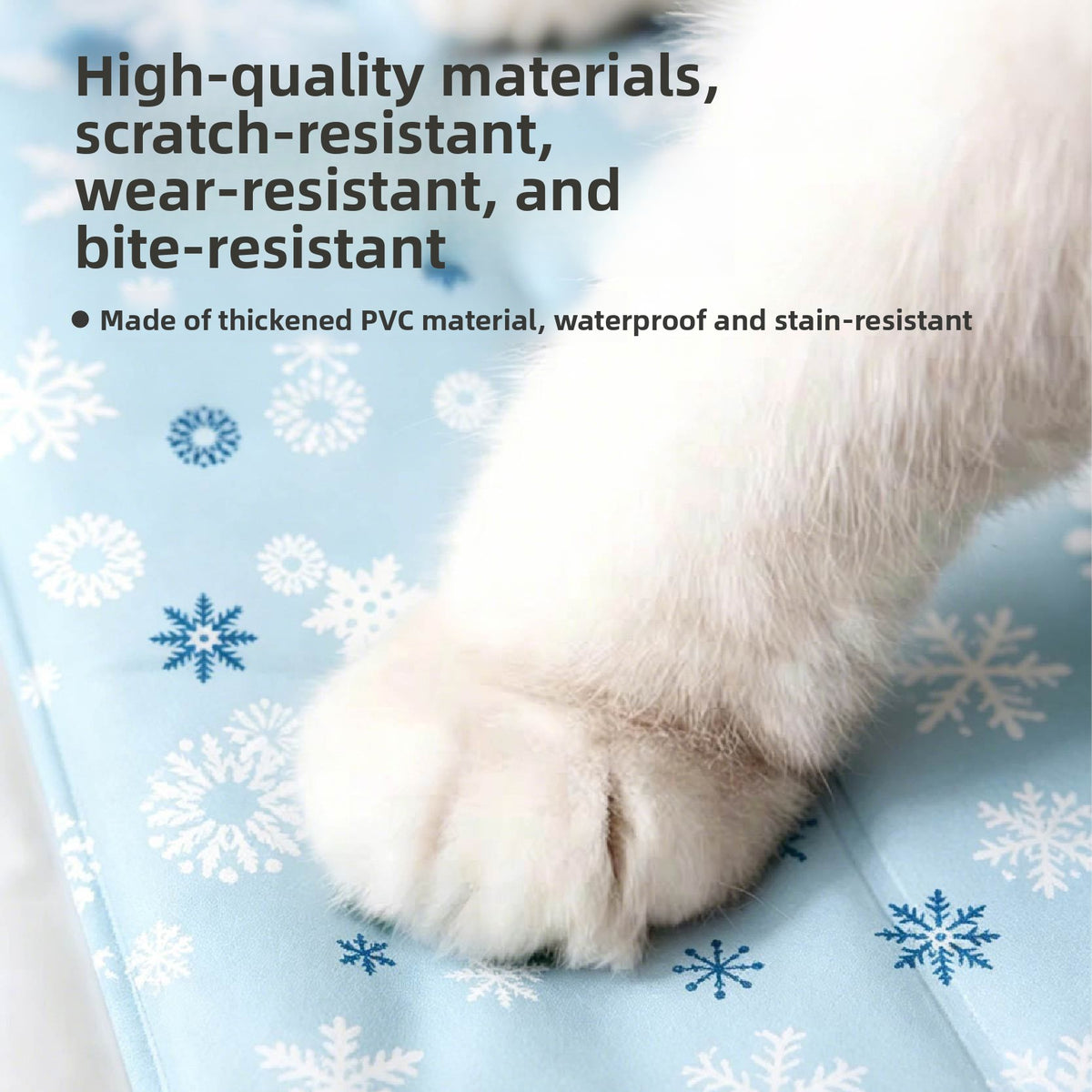 White shark print cooling gel pet mat for cats, photo 2