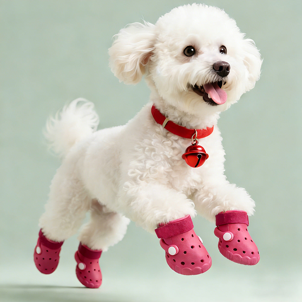 Breathable dog shoes with non slip sole, available in 4 colours, image 1