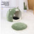 Egg shaped cloud pet nest in soft green cloth, product image 2