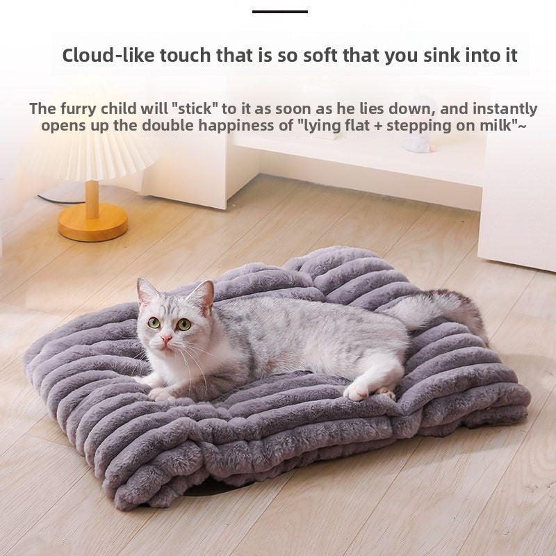 Soft cotton pet mat pad for dogs and cats in Light Grey, Extra Soft