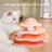Orange cat ball tower toy for indoor cats
